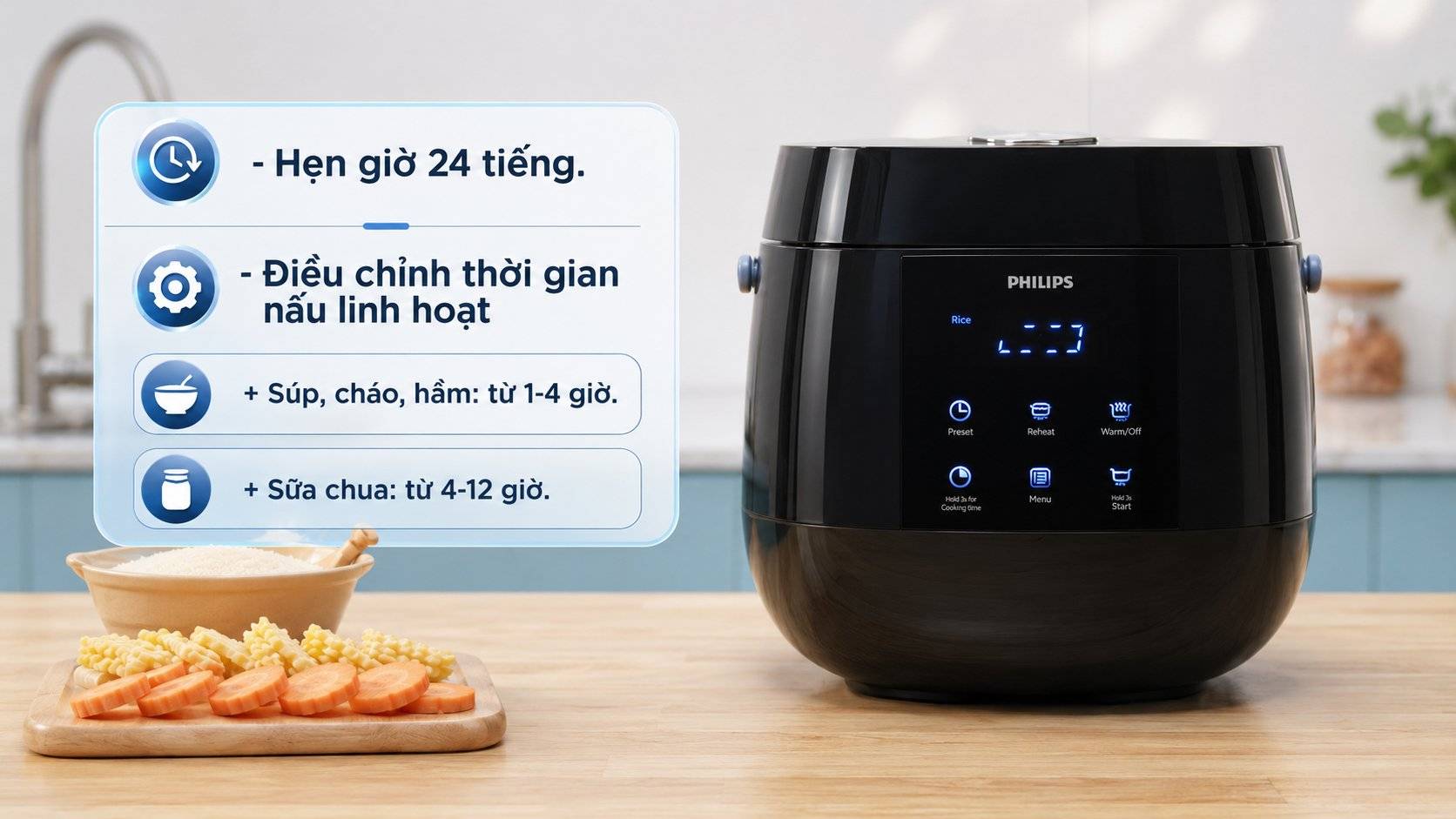 đại lý phân phối mua nồi cơm điện philips hd3060