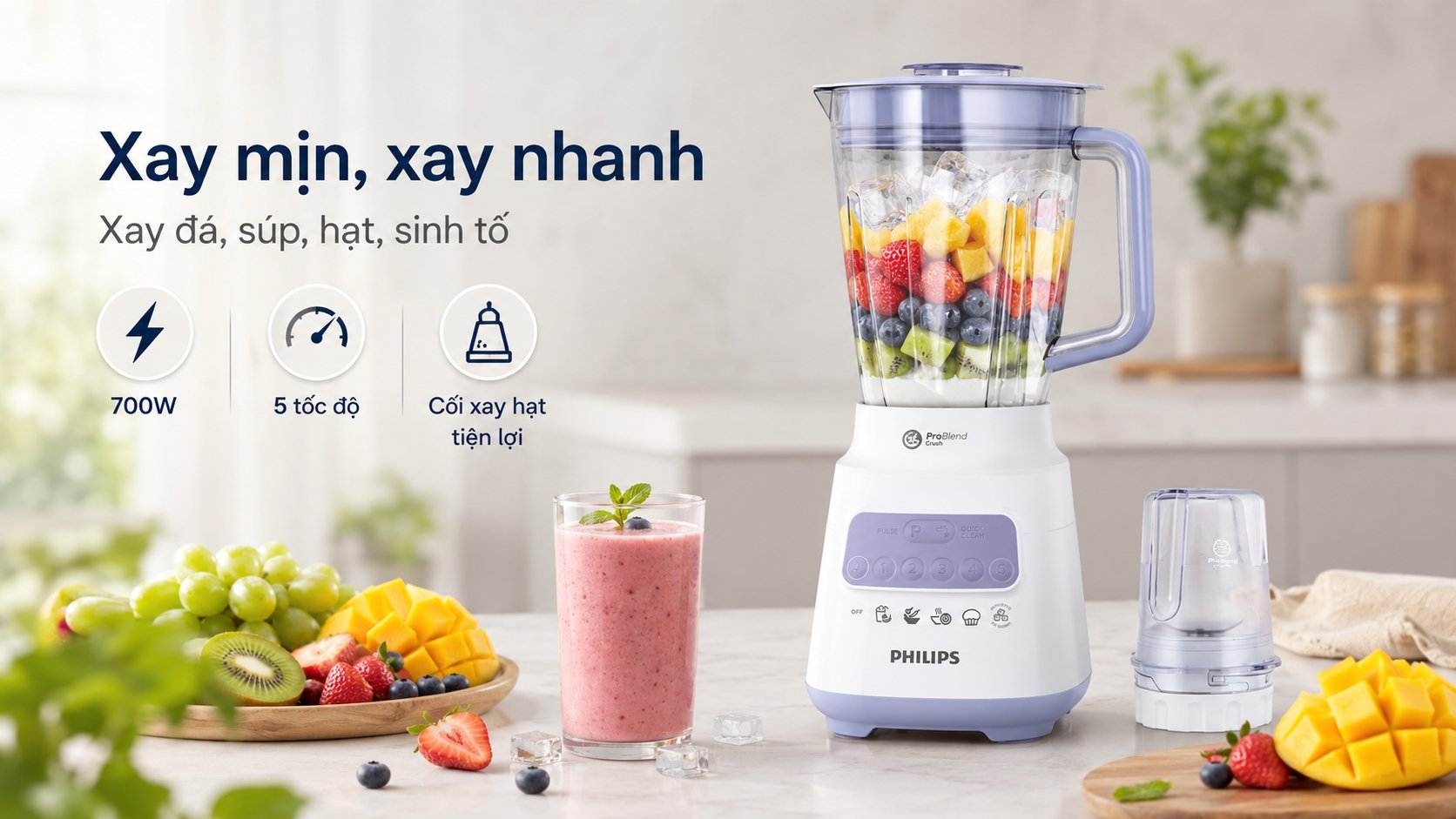 mua máy xay sinh tố philips hr2221/00 bao nhiêu tiền