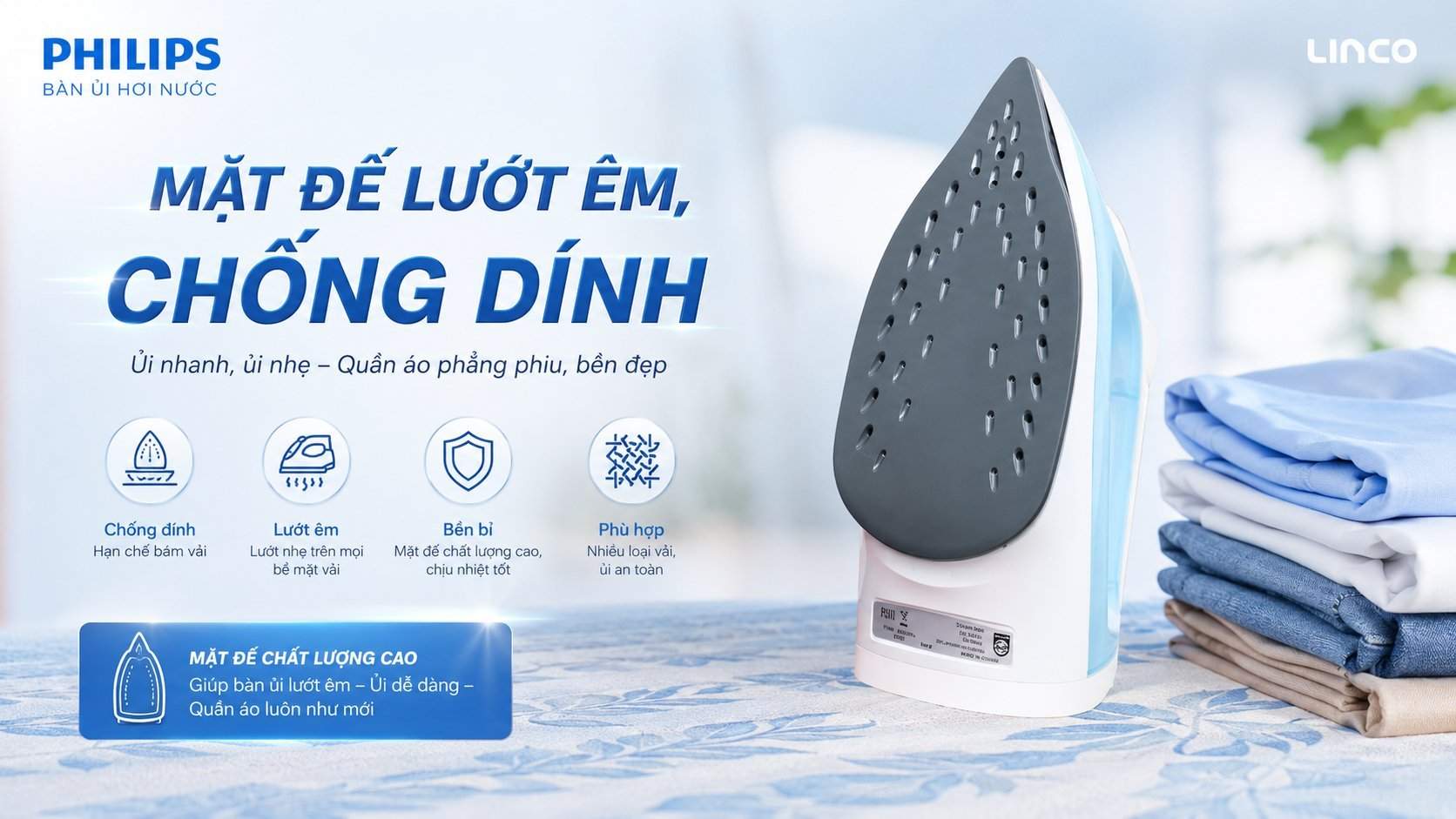 mua bàn ủi hơi nước philips dst2010/20 uy tín ở linco