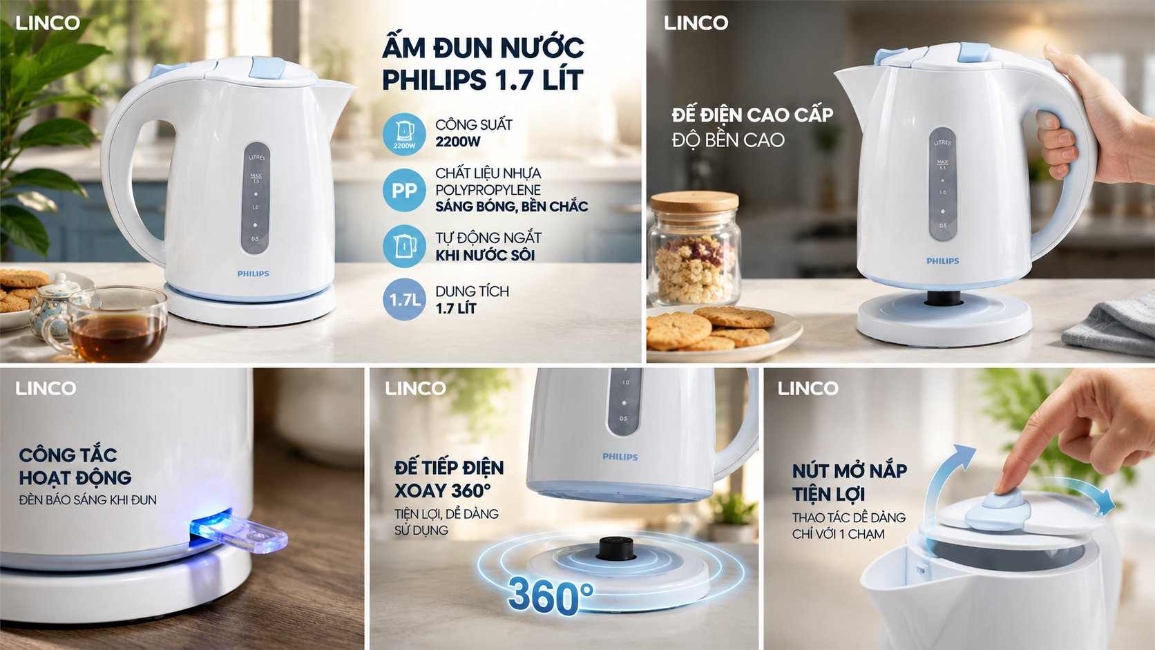 đại lý phân phối bình đun philips hd4646