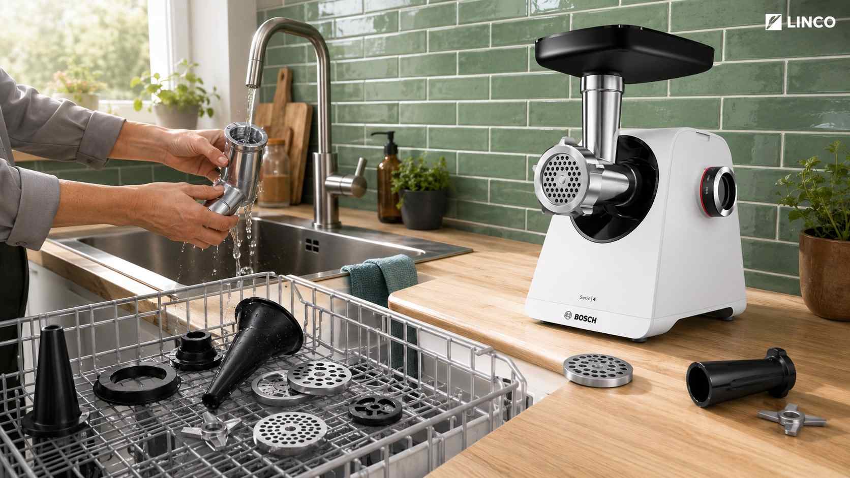 điện máy phân phối máy xay thịt bosch mfws420w