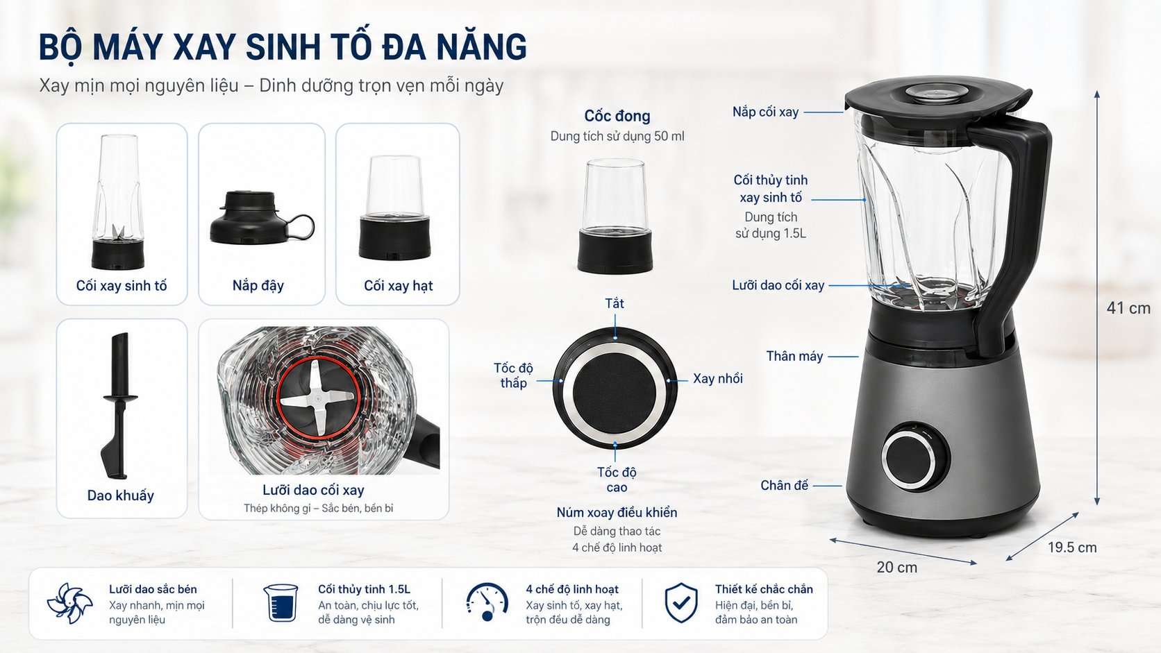 điện máy phân phối mua máy xay sinh tố bosch mmb6177s
