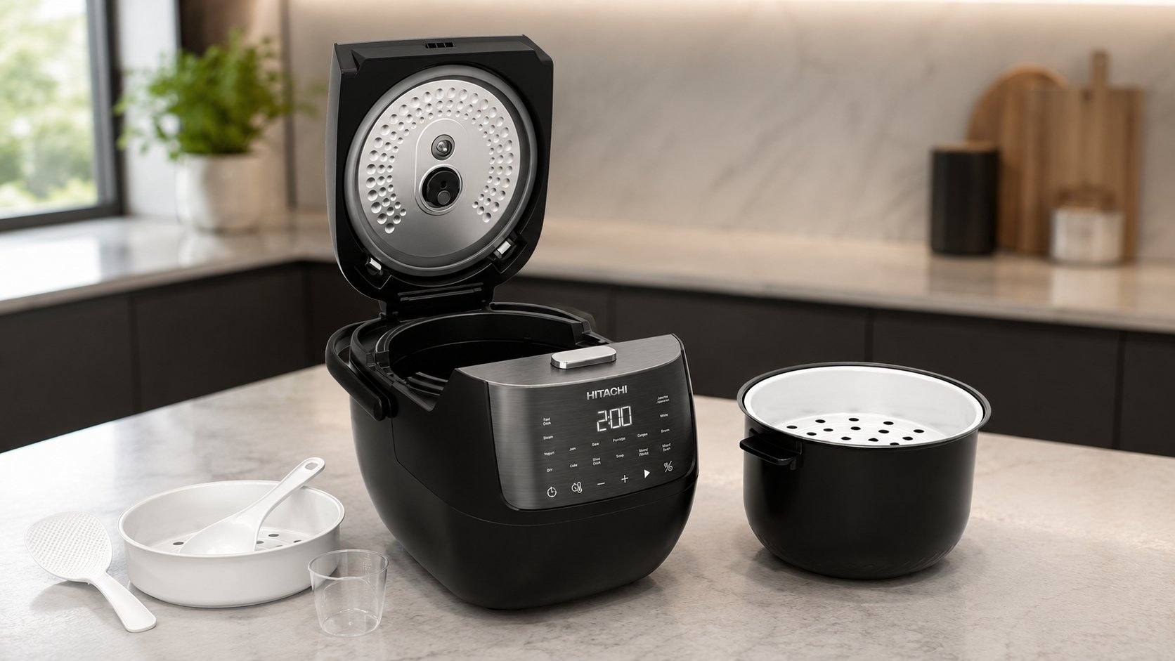 nồi cơm điện tử hitachi rz-s18vn bk giá sỉ