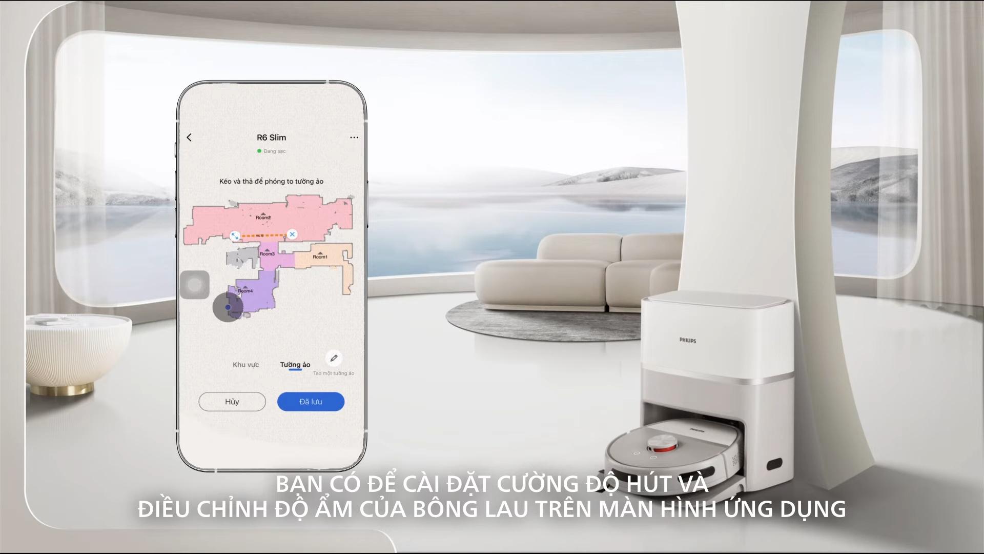 review Robot hút bụi lau nhà Philips XU6500/82 giá tốt