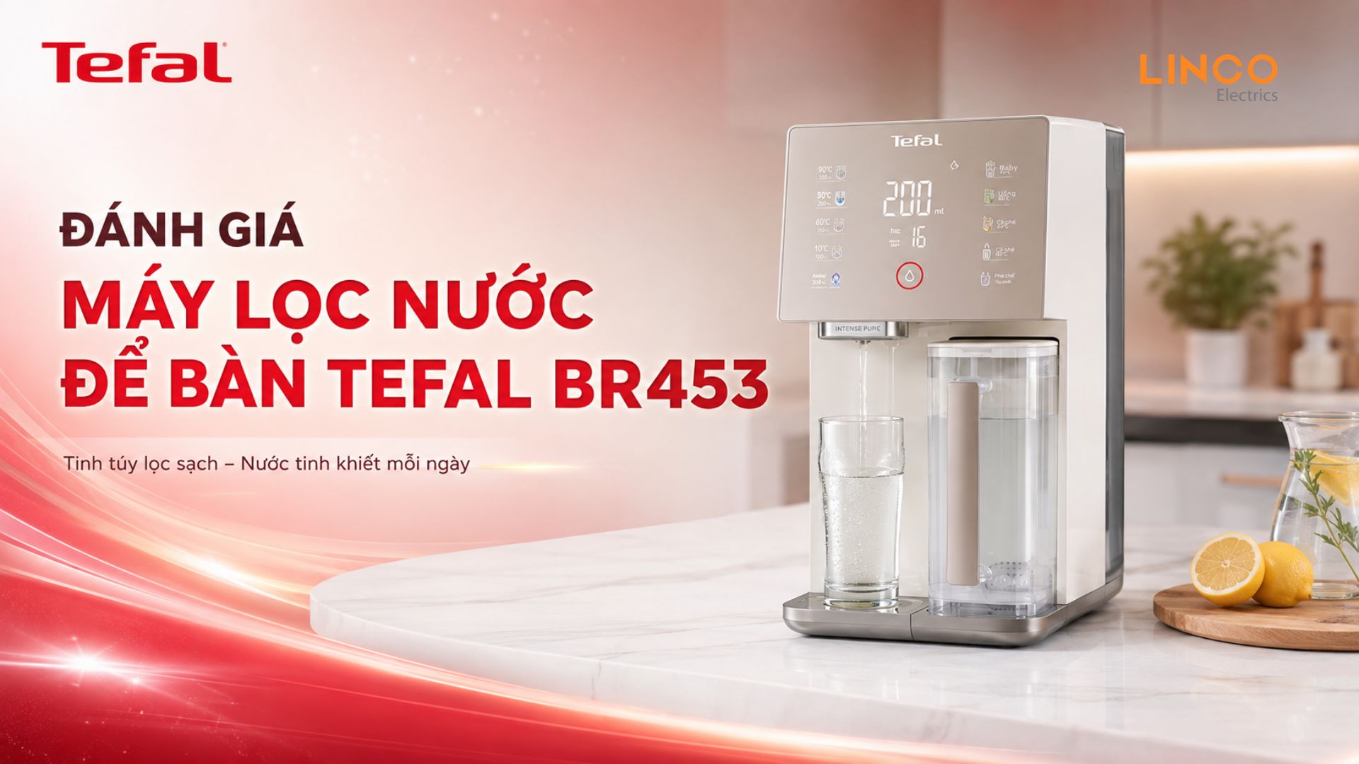 Đánh giá máy lọc nước để bàn Tefal BR453
