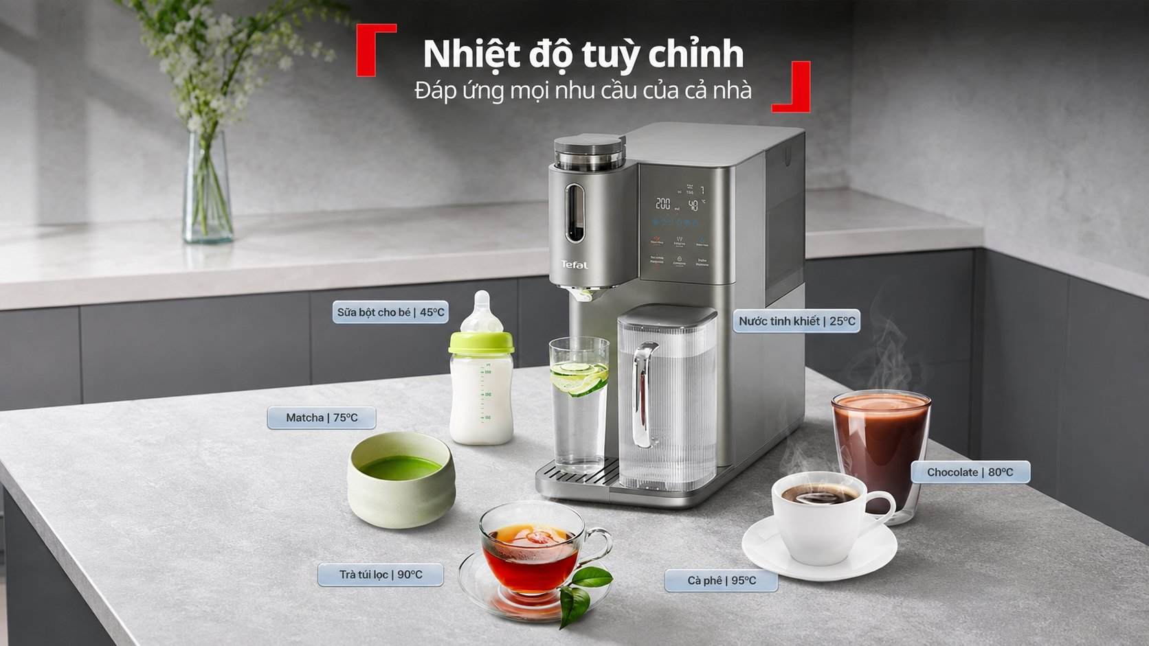 có nên mua máy lọc nước để bàn Tefal BR653