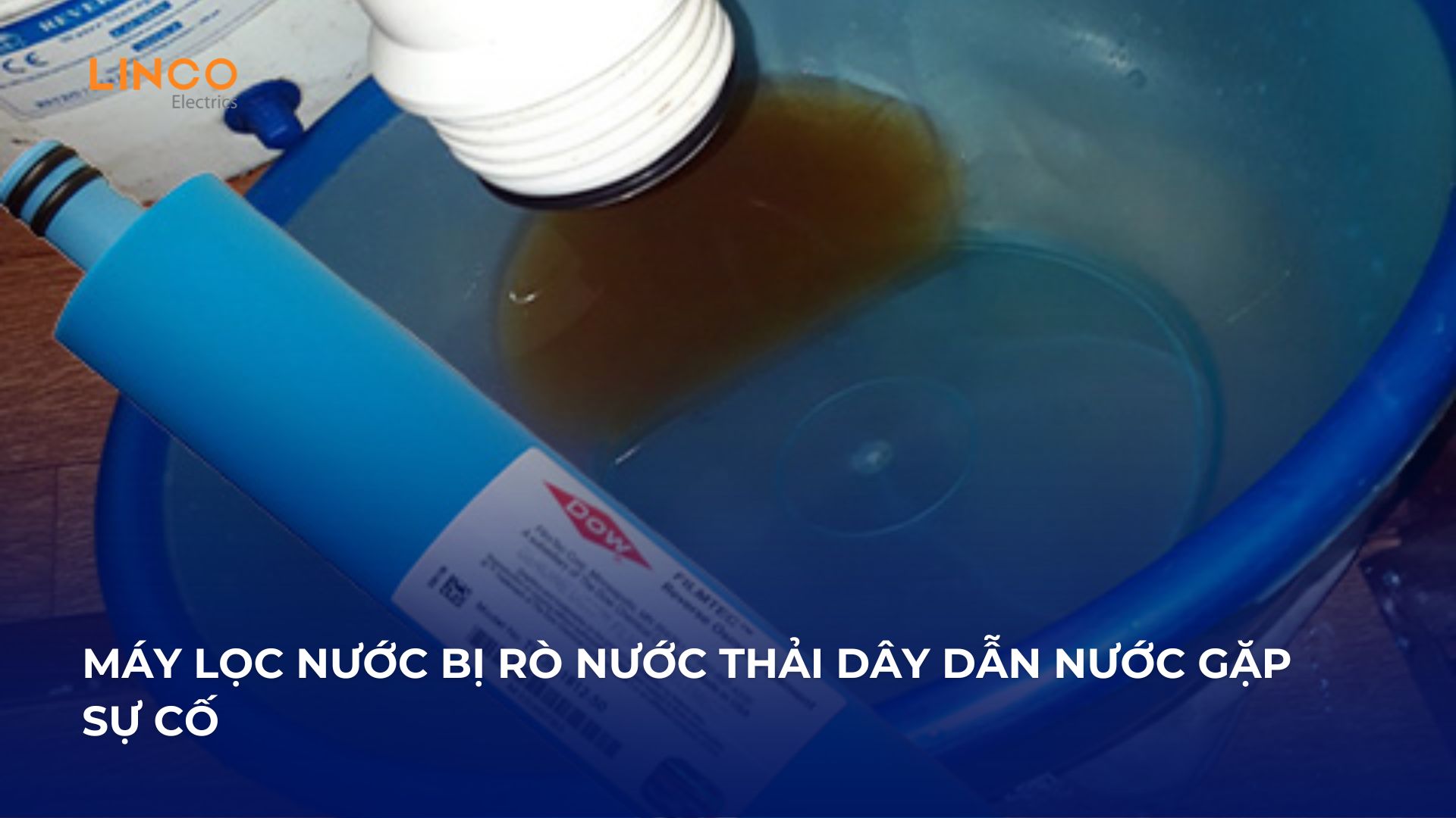 Máy lọc nước bị chảy nước ở vòi