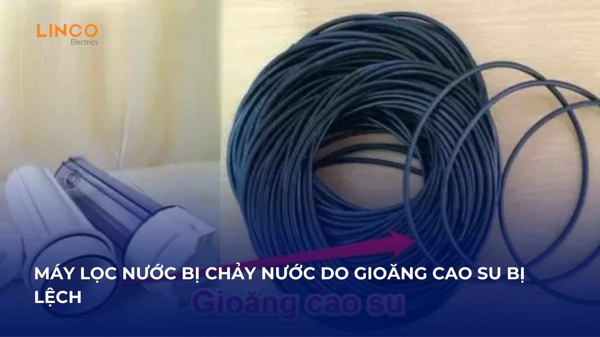 Máy lọc nước bị chảy nước ra ngoài