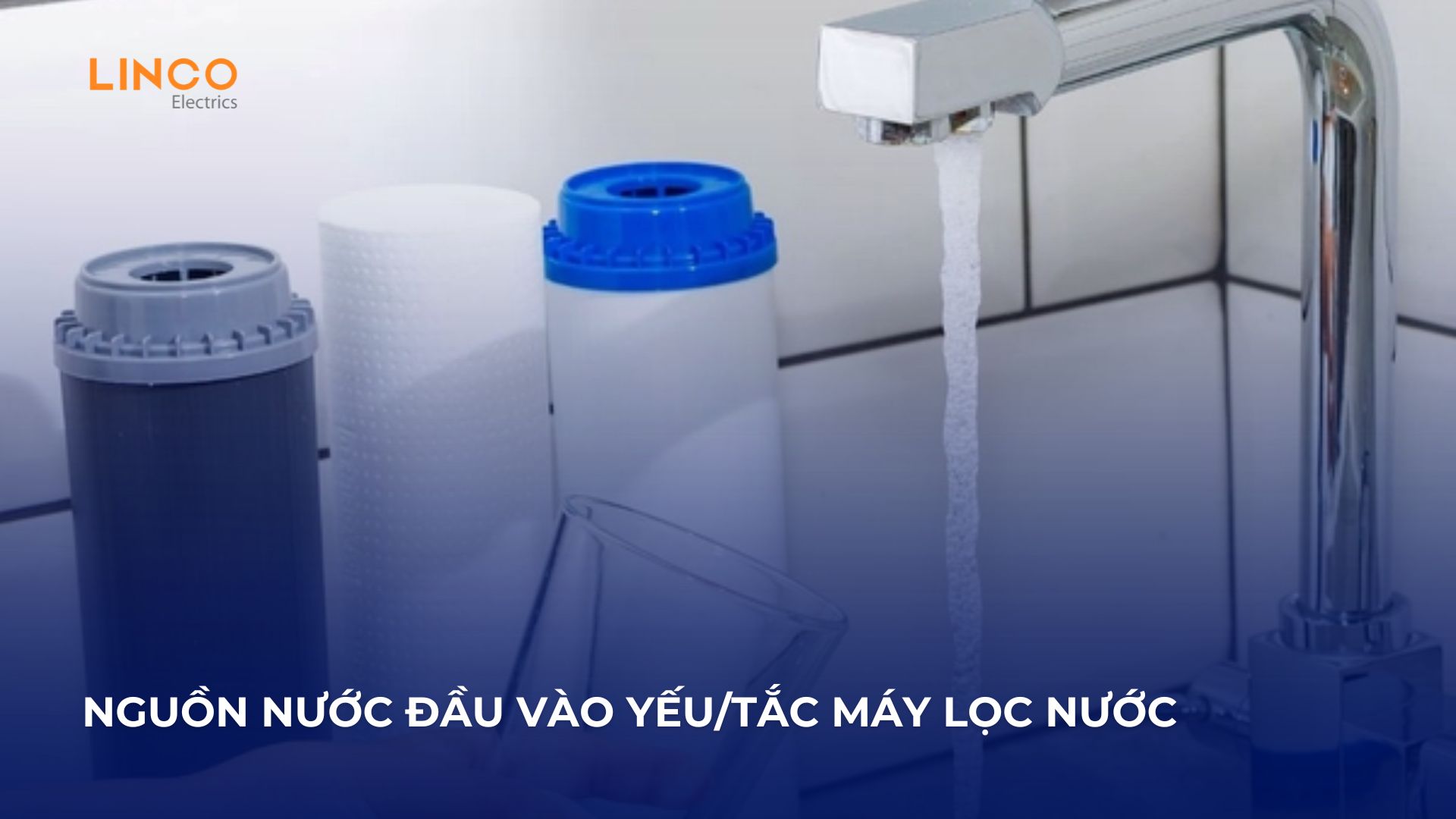 máy lọc nước vẫn chạy nhưng không có nước