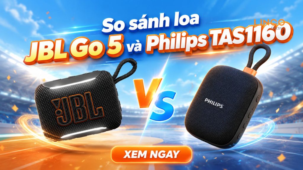 so sánh loa JBL Go 5 và Philips TAS1160