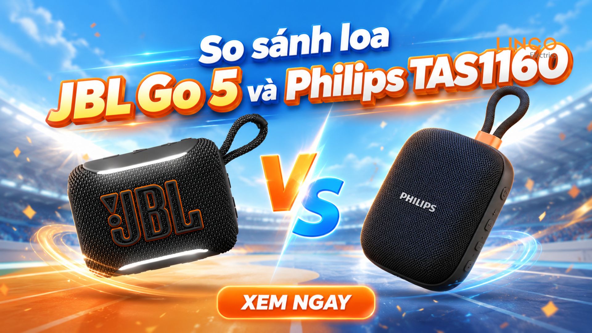 so sánh loa JBL Go 5 và Philips TAS1160