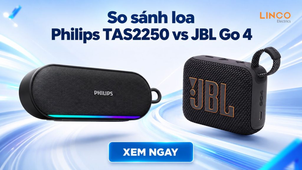 so sánh loa philips tas2250 vs JBL Go 4