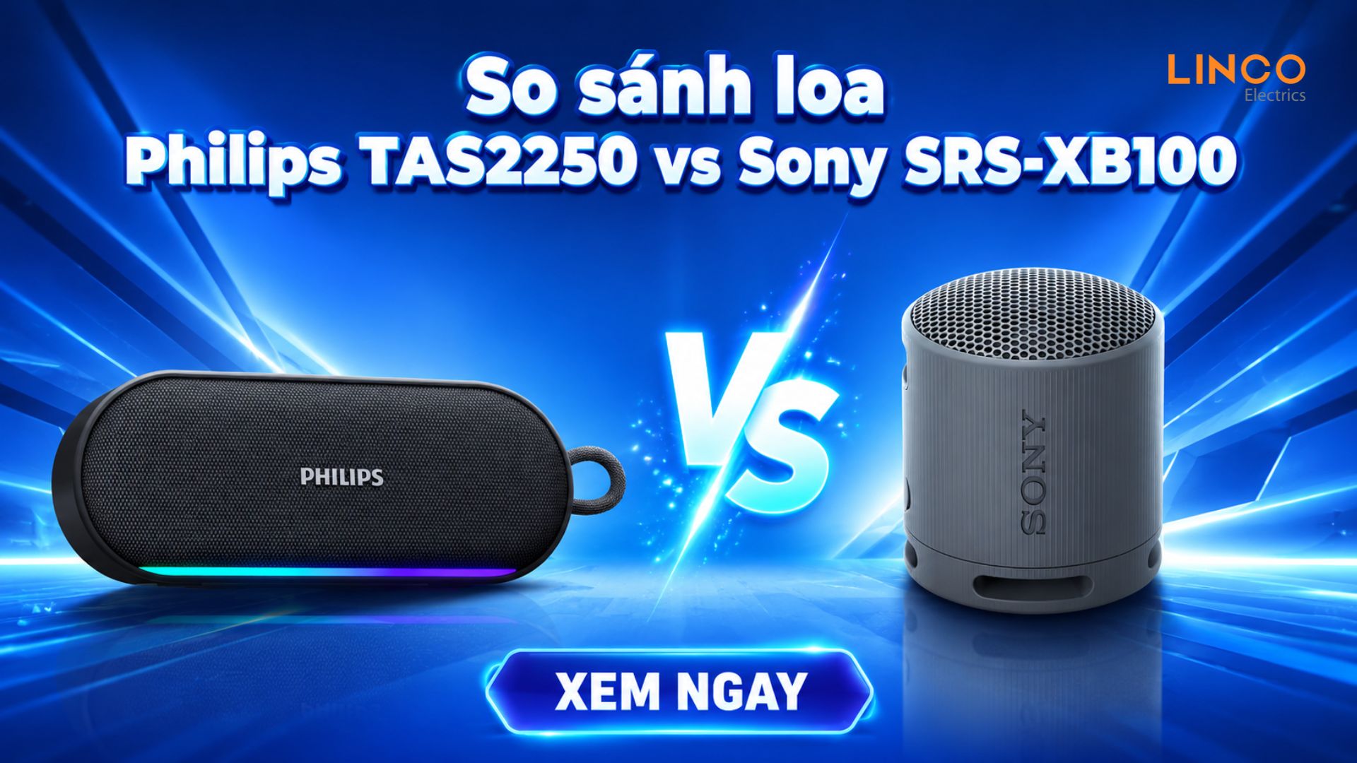 So sánh loa Philips TAS2250 vs Sony SRS-XB100: Đâu Là Chiếc Loa Bỏ Túi Đáng Mua Nhất?