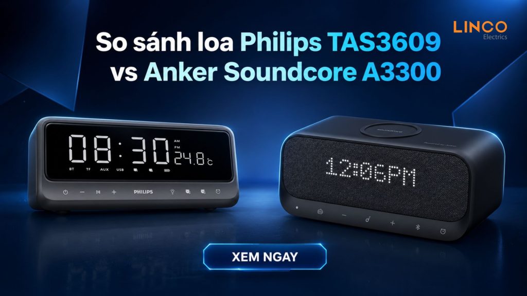 so sánh loa Philips TAS3609 vs Anker Soundcore A3300