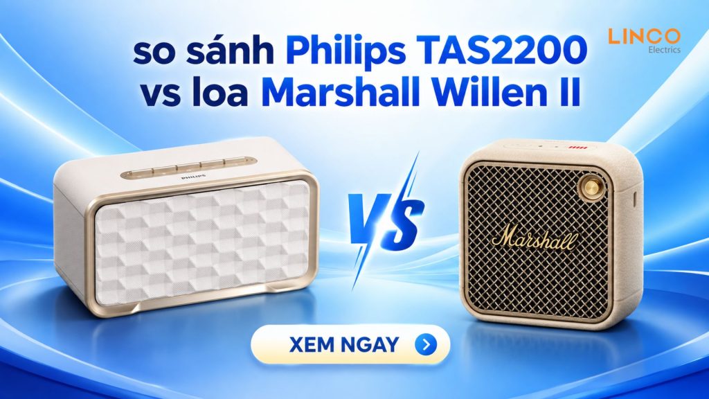 so sánh Philips TAS2200 vs loa Marshall Willen II
