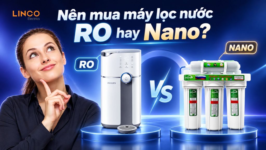 Nên mua máy lọc nước RO hay Nano
